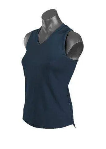 Aussie Pacific Ladies Botany Singlet 2107 Casual Wear Aussie Pacific Navy 6